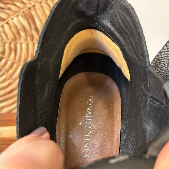 Donald J. Pliner Edyn Metallic Block Heel Ankle Boots - Picture 9 of 15